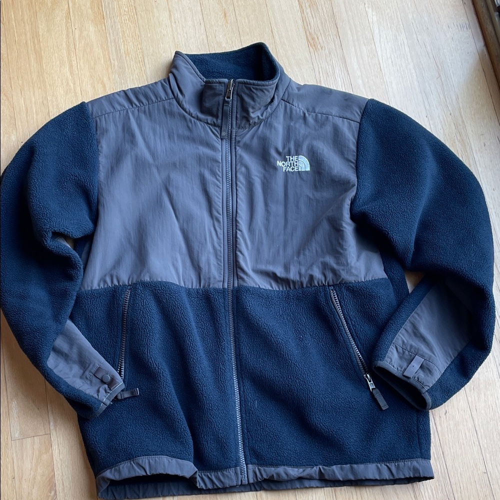 The North Face blue  and Dark Gray Jacket XL 18/20 youth